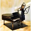 Aniołek witrażowy pianista