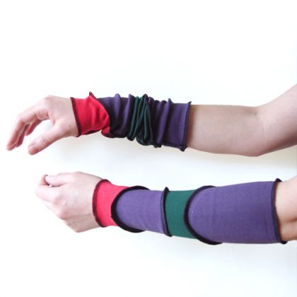 getry patchwork, halo-pracownia, mitenki i rękawiczki