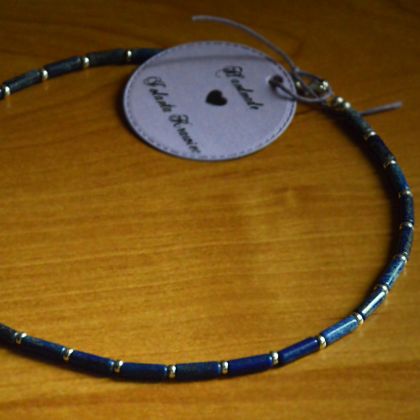 Jolanta Krawiec - biżuteria męska - Lapis Lazuli Naszyjnik męski Srebro foto #1