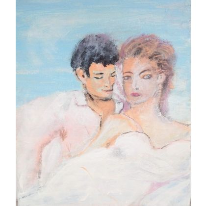 Romeo i Julia, Krystyna Mościszko, obrazy akryl