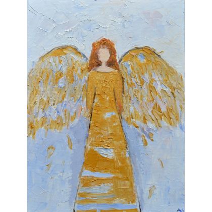 Złoty anioł dla pani M.M., Magdalena Walulik , obrazy olejne