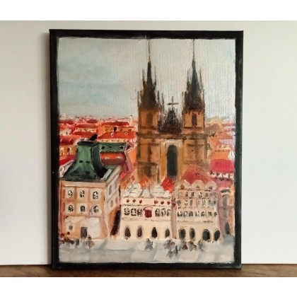 Praga, Krystyna Mościszko, obrazy akryl