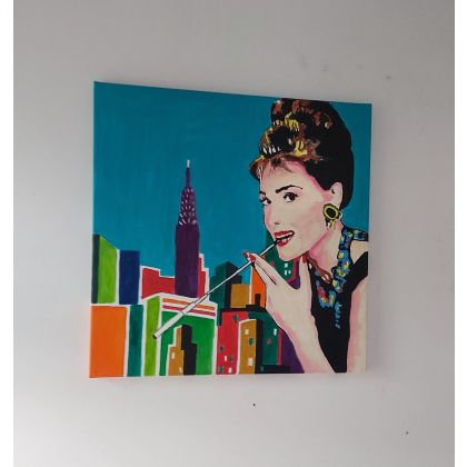 Audrey Hepburn, Sylwia Klimczak, obrazy akryl