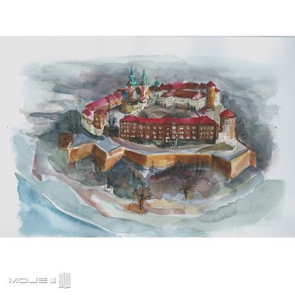 Moje MW - obrazy akwarela - Bajkowy Wawel foto #1