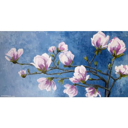magnolie, Małgorzata Kossakowska, wydruki na płótnie