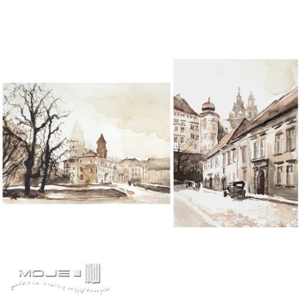 Kraków w akwareli - dla p. Moniki, Moje MW, obrazy akwarela