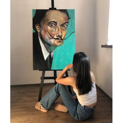 Katarzyna Stanisławek - olej + akryl - Obraz olejny 100x70 Salvador Dali foto #1