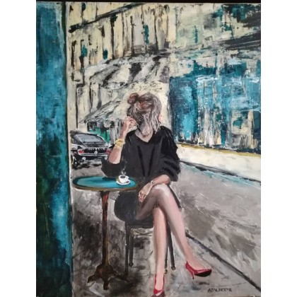 ESPRESSO 80 x100 cm, Wojciech Matuszny, obrazy akryl