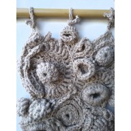 Ozdoba na ścianę, freeform crochet