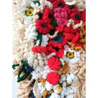 Ozdoba z kwiatów, freeform crochet 1
