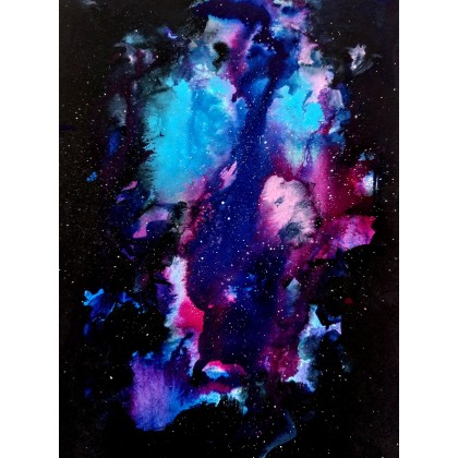 Galaktyka Fioletowa, Karolina Skórska, obrazy akryl