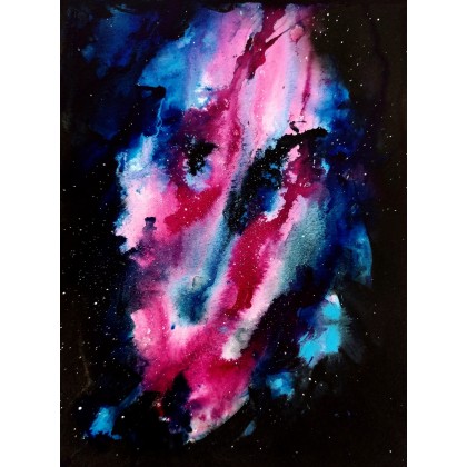 Galaktyka Różowa, Karolina Skórska, obrazy akryl