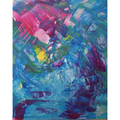 kolorowa abstrakcja III, Marlena Kuć, obrazy akryl