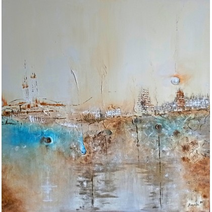 Obraz olejny abstrakcja -Otchłań, Monika Muszyńska, obrazy olejne