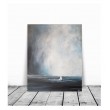 Samotna łódź- obraz akrylowy 38/46 cm