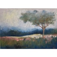 DRZEWO - PRACA WYKONANA PASTELAMI