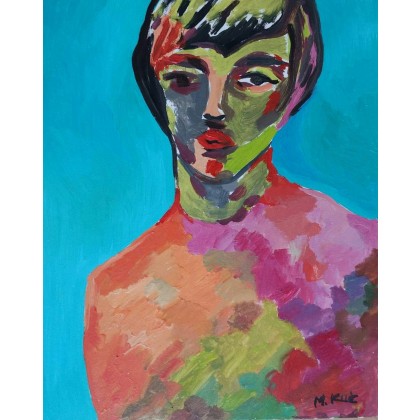 Portret malarski, Marlena Kuć, obrazy olejne