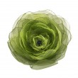 Broszka przypinka kwiat 13 cm, zielona