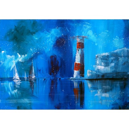 Latarnia morska The Needles, Wielka Bryt, 4mara, obrazy akryl