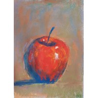 JABŁKO- PRACA WYKONANA PASTELAMI