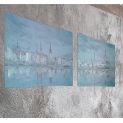 Panorama Rygi, Danuta Zgoł, obrazy olejne