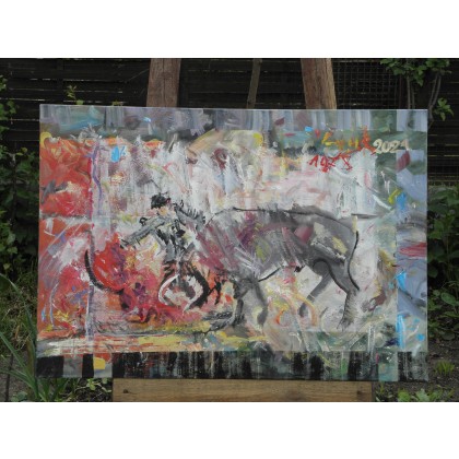 Eryk Maler - obrazy olejne - Korrida, 70x100, 2021 foto #2