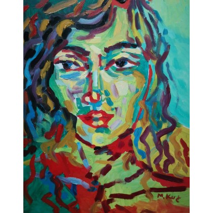 Portret kobiety II, Marlena Kuć, obrazy olejne
