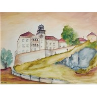 Pieskowa Skała akwarela