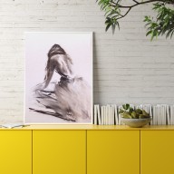 SZKIC KOBIETY 57X39CM