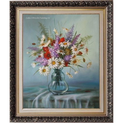 Lidia Olbrycht - obrazy olejne - Białe Tulipany, ręcznie malowany foto #3