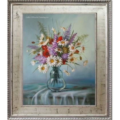 Lidia Olbrycht - obrazy olejne - Białe Tulipany, ręcznie malowany foto #4