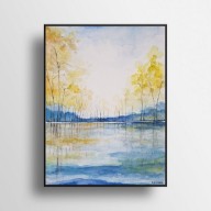 Pejzaż-akwarela formatu 24/32 cm
