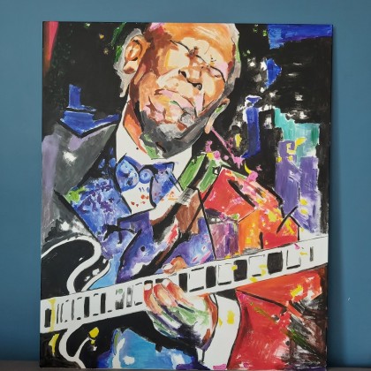 B.B.King, Sylwia Klimczak, obrazy akryl