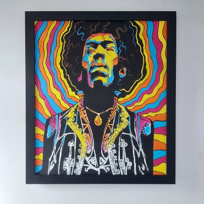 Jimi Hendrix, Sylwia Klimczak, obrazy akryl