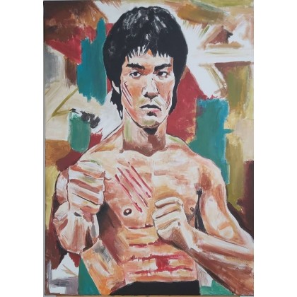 Bruce Lee, Sylwia Klimczak, obrazy akryl