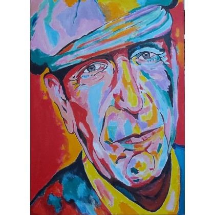 Leonard Cohen, Sylwia Klimczak, obrazy akryl