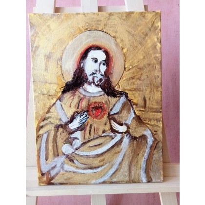 Krystyna Mościszko - obrazy akryl - Jezus Chrystus foto #2