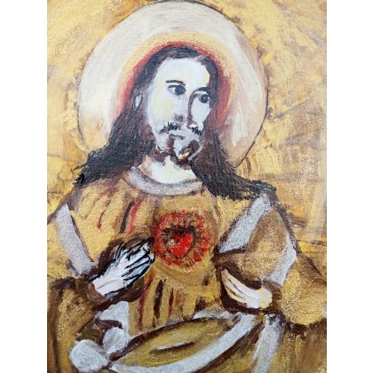 Krystyna Mościszko - obrazy akryl - Jezus Chrystus foto #3