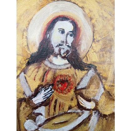 Krystyna Mościszko - obrazy akryl - Jezus Chrystus foto #4