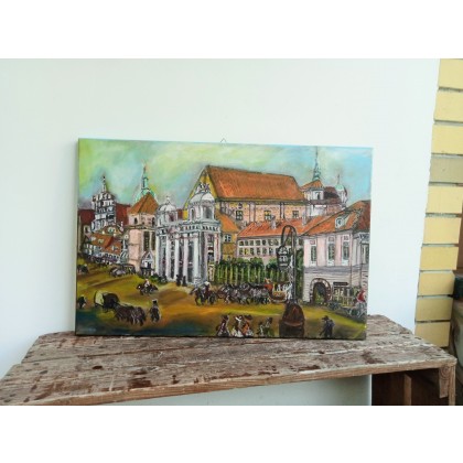 Krystyna Mościszko - obrazy akryl - Warszawa 18 wiek Kościół SW.Anny foto #2